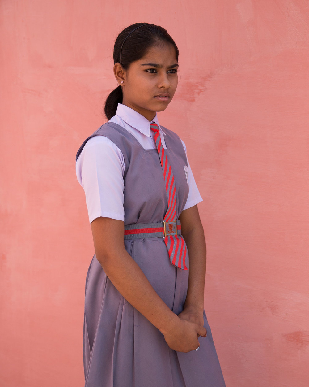 Alka Verma, 6th class. "I want to be a teacher and be helpful in the raising of children. Our school is outstanding. I received a new life from it."