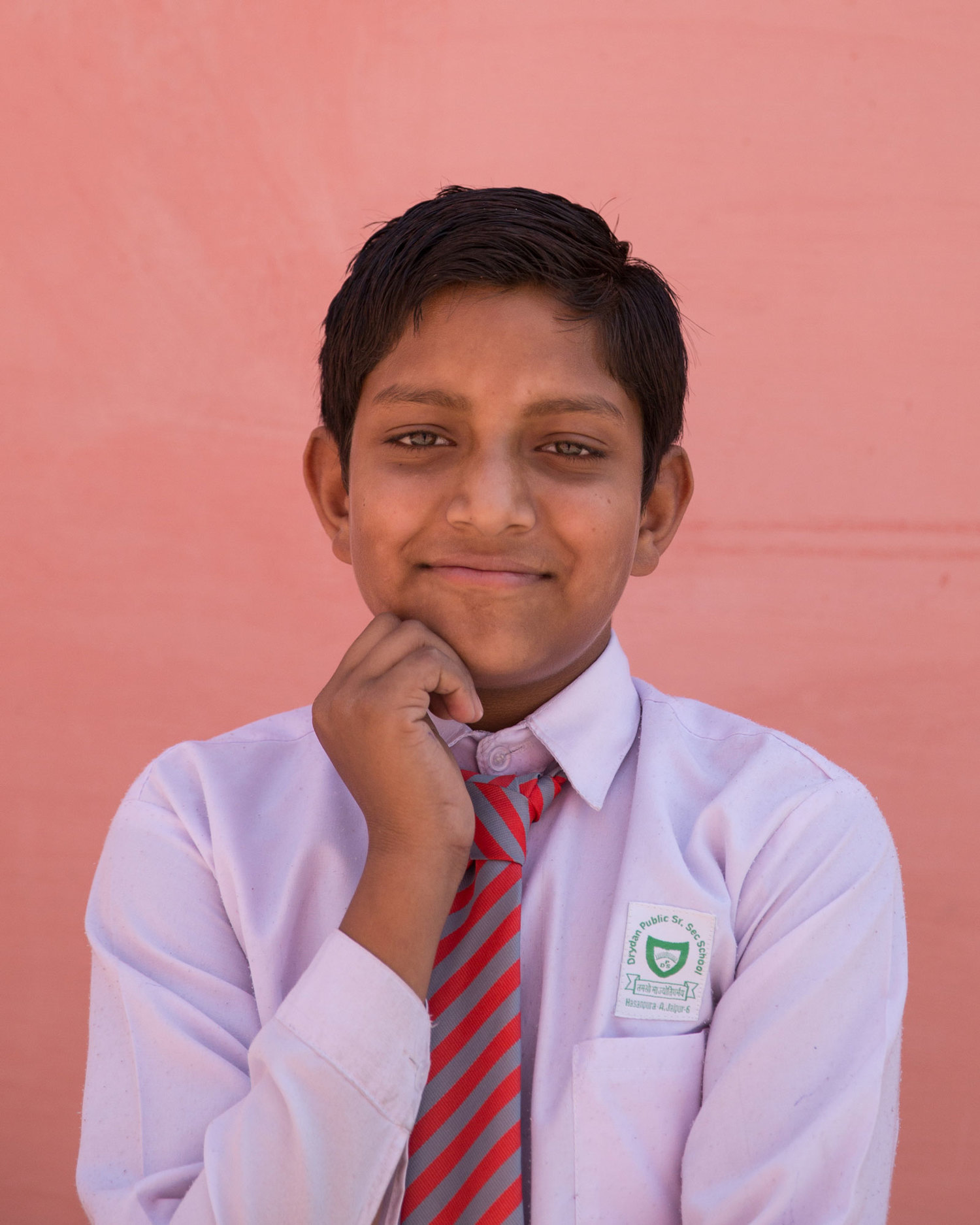   Akash Kadera, 6th class.  "I want to be an officer to make my parents proud. I want to protect others, and be responsible for the extinction of evil from society." 