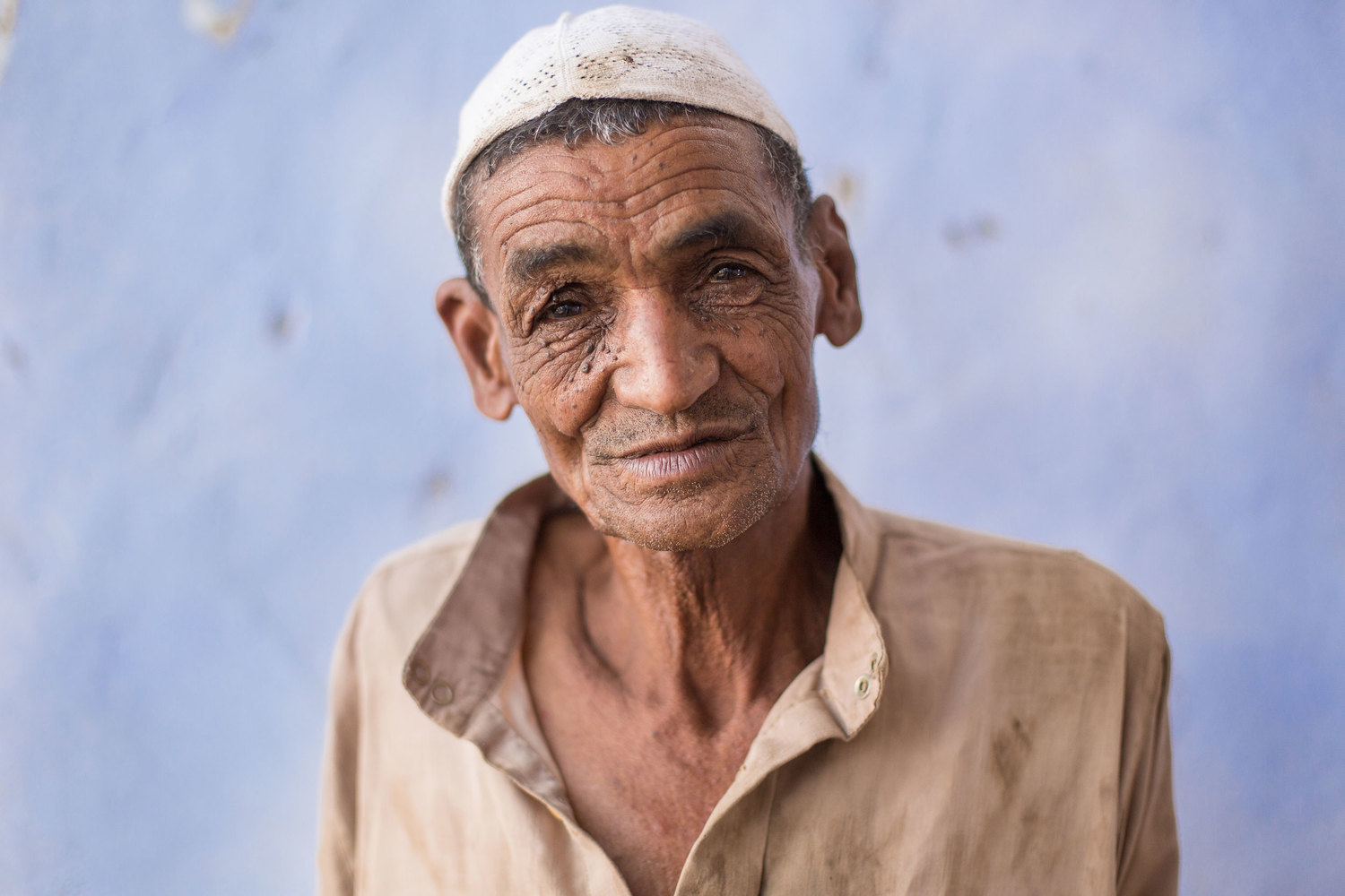  Nounou, an elderly resident of Seheil Island in Aswan. 