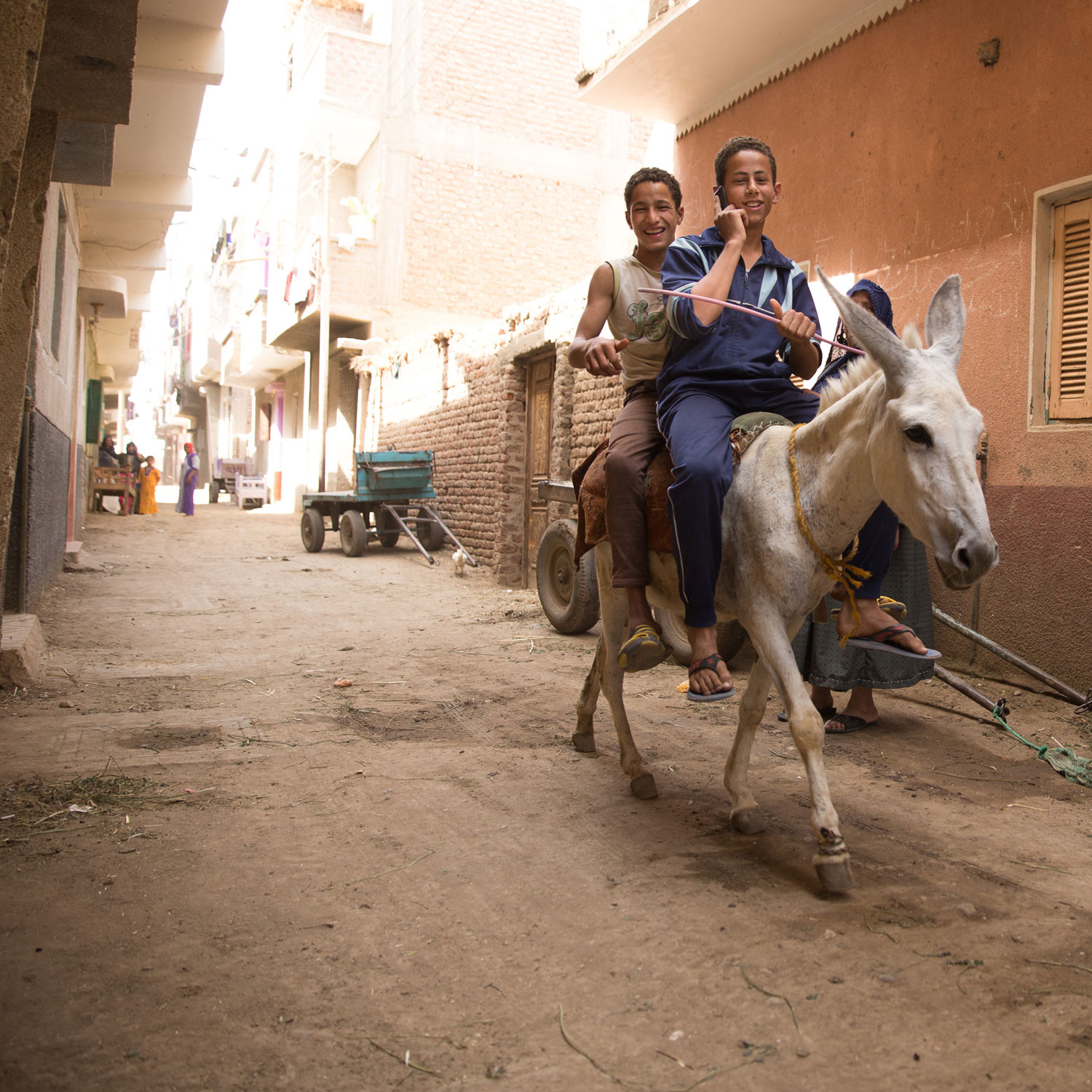  With the help of USAID, Beni Edrees was serviced with a wastewater system in 2014. The village now has 900 household wastewater connections servicing about 9000 people.      Photo for USAID/Egypt.  